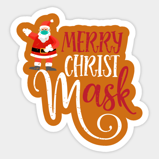 Merry Christmask Santa Gift Sticker by The store of civilizations